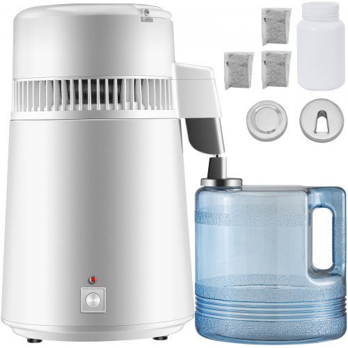 Newest Dental Medical Pure Water Distiller, All Stainless Steel Internal Tank for Safe, Clean Water