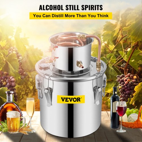 MultiPurpose Copper Alcohol Still DIY Distilling Kit For Whiskey Vodka Water  Essential Oils 1