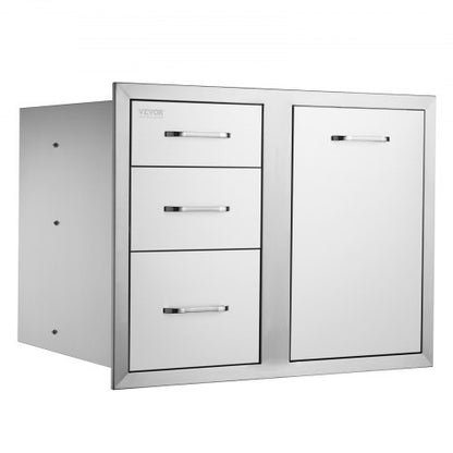 BBQ Island Storage Drawer Combo 295 W X 226 H Stainless Steel Outdoor Kitchen Organizer With Propan 8