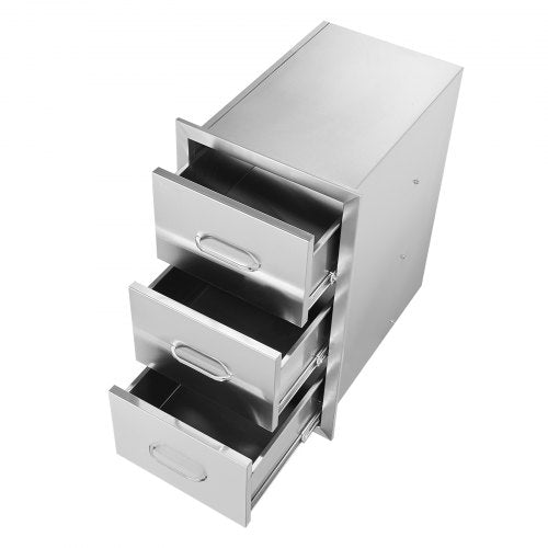 Outdoor Kitchen Drawers 16 X 285 Stainless Steel BBQ Storage Cabinet With Handle For Grill Islands  9