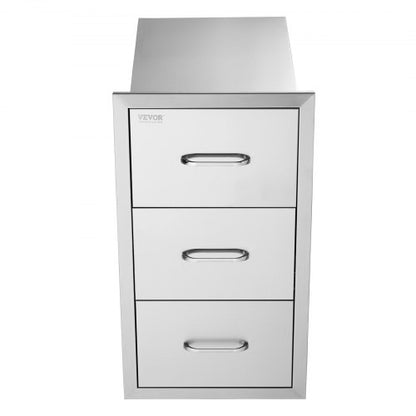 Outdoor Kitchen Drawers 16 X 285 Stainless Steel BBQ Storage Cabinet With Handle For Grill Islands  10