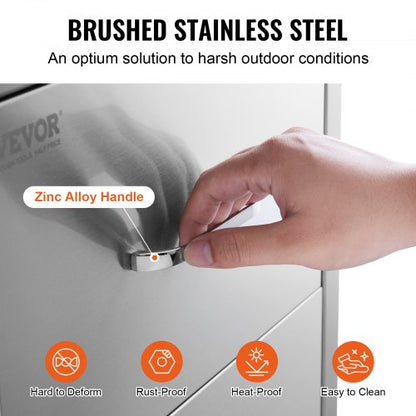 Flush Mount Double BBQ Island Drawers Outdoor Kitchen Drawers Stainless Steel Storage For Grill Sta 3