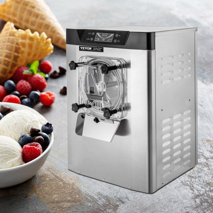 1400W Hard Serve Ice Cream Machine, 5.3 GPH Output, Auto Timer, LED Display – Ideal for Restaurants, Cafes