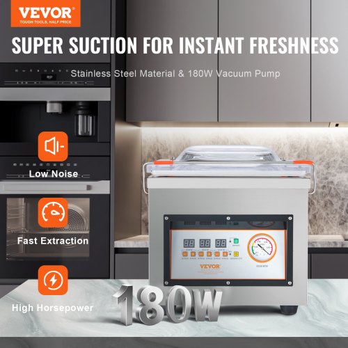 Commercial Chamber Vacuum Sealer – 110V Packaging Machine with 260mm Seal Bar