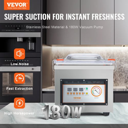 Commercial Chamber Vacuum Sealer – 110V Packaging Machine with 260mm Seal Bar