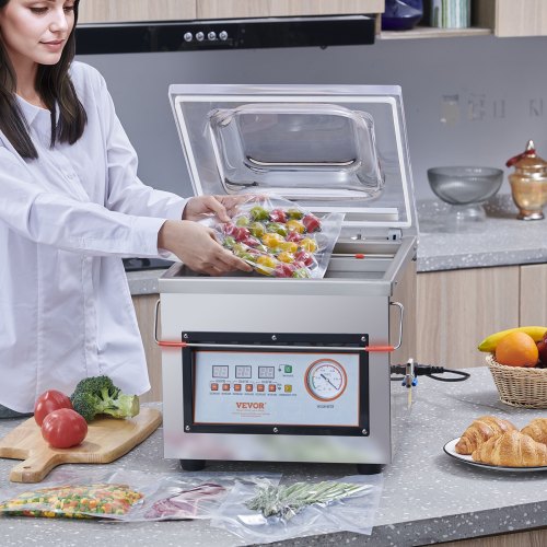 Commercial Chamber Vacuum Sealer – 110V Packaging Machine with 260mm Seal Bar
