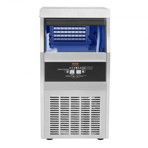 88lbs24H Commercial Ice Maker Automatic Operation Clear Cube Machine With Water Filter Scoop  Hose  9