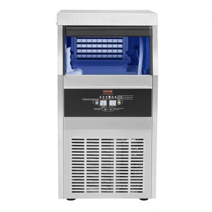 88lbs24H Commercial Ice Maker Automatic Operation Clear Cube Machine With Water Filter Scoop  Hose  9