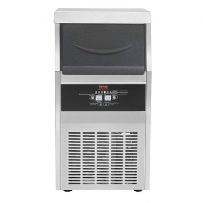 88lbs24H Commercial Ice Maker Automatic Operation Clear Cube Machine With Water Filter Scoop  Hose  10