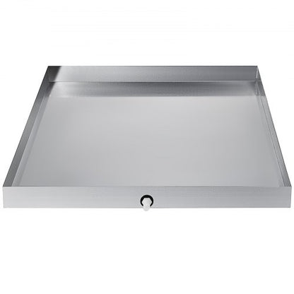 Heavy Duty Washer Drip Pan Gauge Galvanized Steel Washing Machine Tray With Drain Hole  Adapter 9