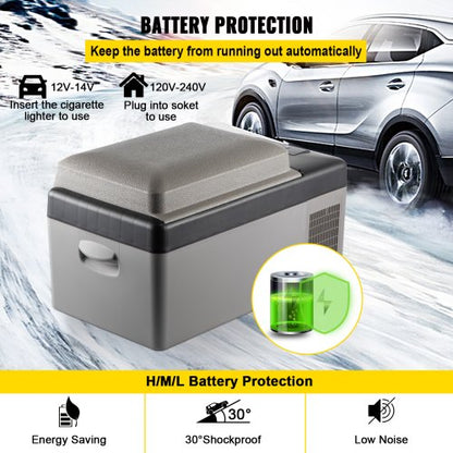 Portable Refrigerator With App Control AC Car Fridge Freezer Electric Compressor Cooler For Travel  6