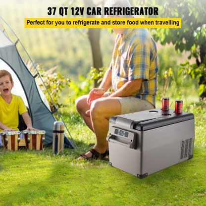 Portable Refrigerator Dual Zone Car Fridge Freezer with App Control, DC/AC Powered for Camping, Travel, Fishing & Home