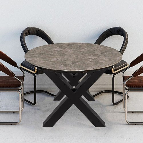 Heavy Duty Steel Table Legs, X Frame Black Metal Legs for Dining Tables, Desks & Industrial Furniture Projects