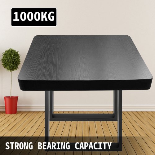 Heavy Duty Steel Table Legs Industrial Country Style Square Metal Dining Table Legs Durable Black P 4