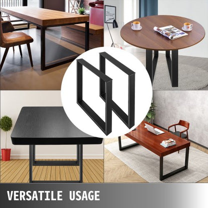 Heavy Duty Steel Table Legs Industrial Country Style Square Metal Dining Table Legs Durable Black P 7