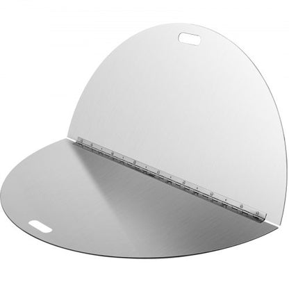 Round Foldable Fire Pit Lid Stainless Steel Spark Screen Snuff Cover HeavyDuty Fire Pit Ring With H
