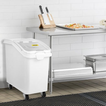 Ingredient Bin With Scoop  Sliding Lid Cup Food Grade Storage Container For Commercial Kitchens Flo 1