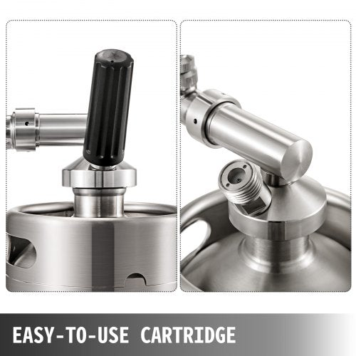2L Nitro Brew Coffee Maker, Professional Nitro Cold Brew Coffee Maker, Portable Stainless Steel Keg with Easy-Pour
