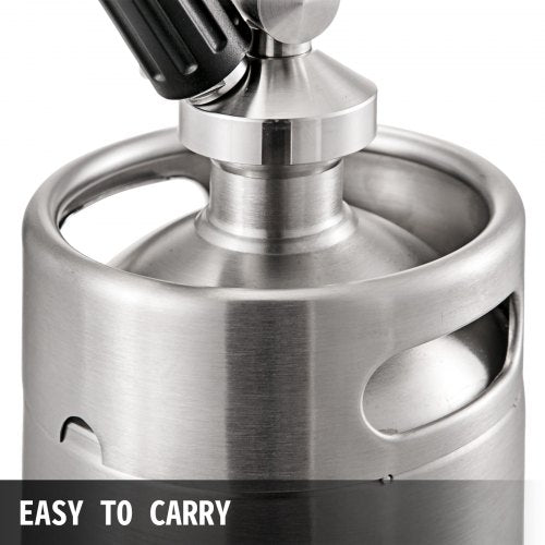 2L Nitro Brew Coffee Maker, Professional Nitro Cold Brew Coffee Maker, Portable Stainless Steel Keg with Easy-Pour