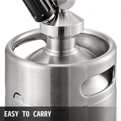 2L Nitro Brew Coffee Maker, Professional Nitro Cold Brew Coffee Maker, Portable Stainless Steel Keg with Easy-Pour
