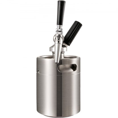 2L Nitro Brew Coffee Maker, Professional Nitro Cold Brew Coffee Maker, Portable Stainless Steel Keg with Easy-Pour