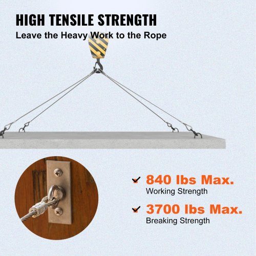 Stainless Steel Cable Reel Aircraft Grade Wire Rope For Winch Cable Replacement Deck Railing  Outdo 5