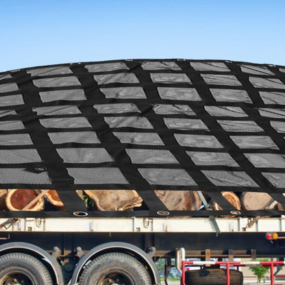 Heavy Duty Cargo Net For Pickup Truck Bed Includes Mesh Cam Buckles SHooks Cross Straps Fits Traile 1