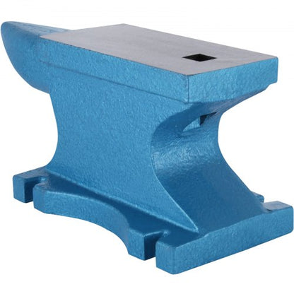 55lb Blacksmith Anvil with Rugged Round Horn, Professional Cast Iron Anvil for Jewelers, Metalsmiths & Forge Tools
