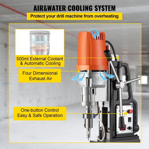 MD50 Electric Magnetic Drilling System 2 Boring Diameter 2900 LBS Magnet Force  1550W Motor 4