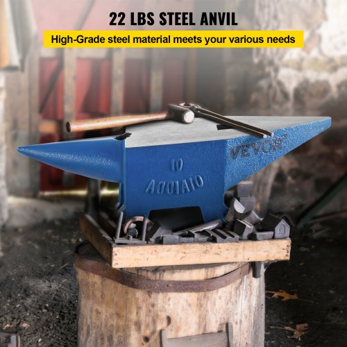 22 Lb HeavyDuty Equipment Anvil Rugged Blacksmith  Jewelers Durable Steel Anvil  Robust Metalsmith  2