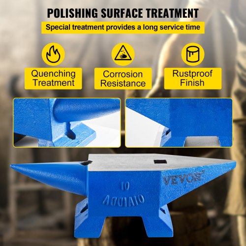 22 Lb HeavyDuty Equipment Anvil Rugged Blacksmith  Jewelers Durable Steel Anvil  Robust Metalsmith  5