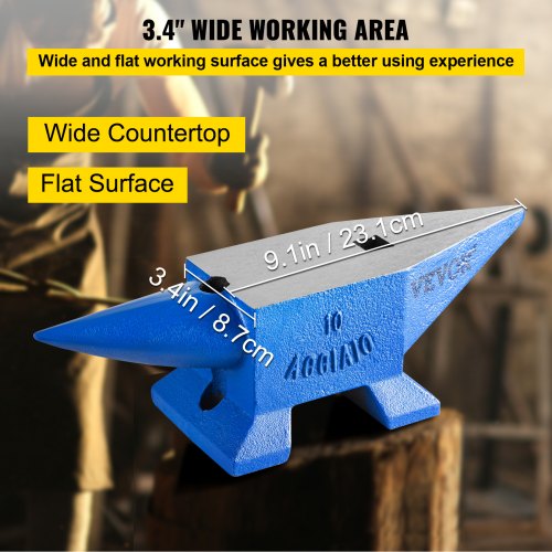 22 Lb HeavyDuty Equipment Anvil Rugged Blacksmith  Jewelers Durable Steel Anvil  Robust Metalsmith  6