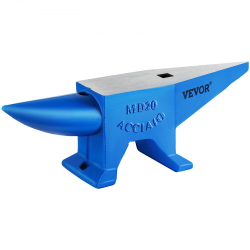 Single Horn Anvil, Rugged Steel Anvil Blacksmith Tool for Forge, Metalsmiths, Jewelers, Round & Square Hole