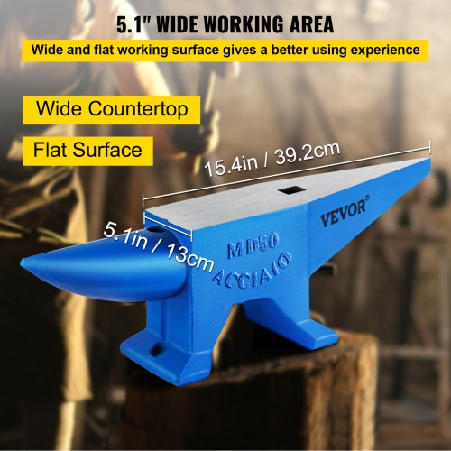 Single Horn Anvil Cast Steel Durable Blacksmith Anvil For Sale With Round  Square Holes Rugged Forg 6