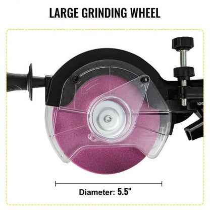 Electric Chainsaw Blade Sharpener, Multi-Angle Adjustable Chain Grinder 3000RPM