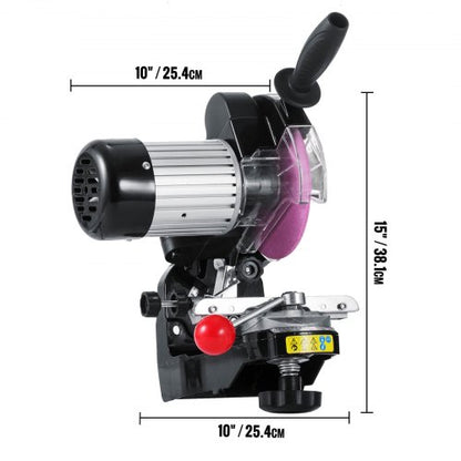 Electric Chainsaw Blade Sharpener, Multi-Angle Adjustable Chain Grinder 3000RPM