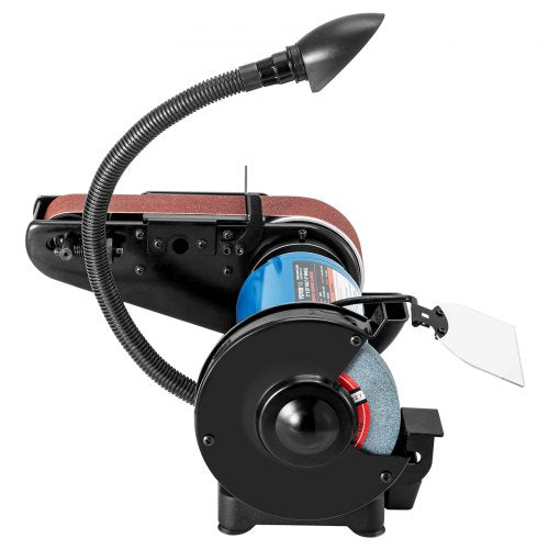 Belt Sander And Disc Sander Combo Bench Grinder With Durable Steel Base  LED Light Power For Worksh 9