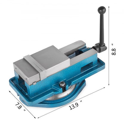 Vise High Precision Bench Clamp Vise With 360 Swiveling Base Ductile Iron Mill Vise For Drilling  M 7