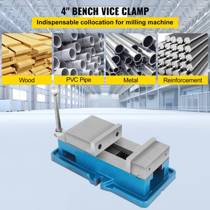 ACCU Lock Down Vise, Precision Milling Vise with Jaw Width, CNC Drill Press Vise for Milling & Drilling Machine