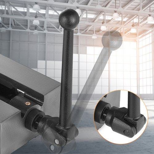Precision Milling Vise, Bench Clamp Vise Made of Nodular Cast Iron, Flat Clamp Mill Vise for Drilling Machine & Accuracy