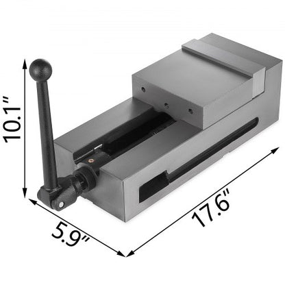 Precision Milling Vise, Bench Clamp Vise Made of Nodular Cast Iron, Flat Clamp Mill Vise for Drilling Machine & Accuracy