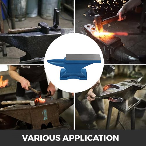 Single Horn Anvil Cast Iron Blacksmith Tool Rugged Round Horn Anvil For Forge Tools And Equipment M 1
