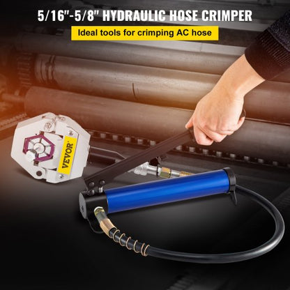 Manually Operated AC Hose Crimper Kit Separable Hydraulic Crimping Tool With Manual Piston Valve  A 7