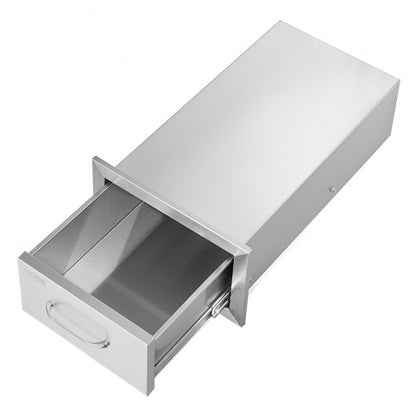 Outdoor Kitchen Drawers Stainless Steel Flush Mount Double BBQ Drawers With Handle Outdoor Kitchens 9