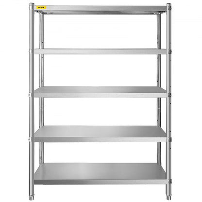 Stainless Steel Shelves HeavyDuty Adjustable Storage Rack Shelf For Kitchen Garage  Commercial Use 9