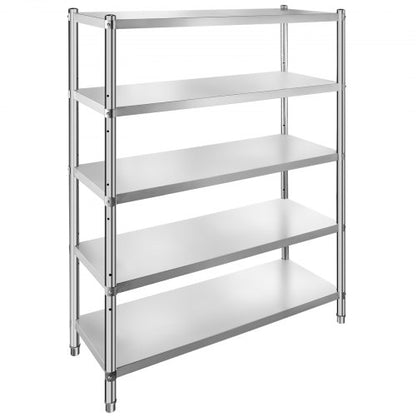 Stainless Steel Shelves HeavyDuty Adjustable Storage Rack Shelf For Kitchen Garage  Commercial Use 10