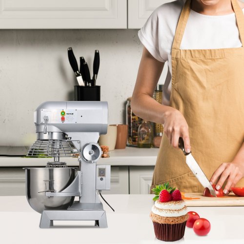 Commercial Food Mixer Speed Heavy Duty Stand Mixer With Stainless Steel Bowl Dough Hook Whisk Beate 1