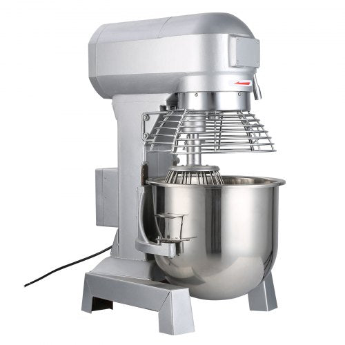 Commercial Food Mixer Speed Heavy Duty Stand Mixer With Stainless Steel Bowl Dough Hook Whisk Beate 10