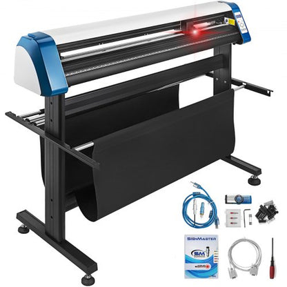 53 Inch Vinyl Plotter Machine HighSpeed Automatic Contour Cutter W Optical Eye Adjustable Pressure 1