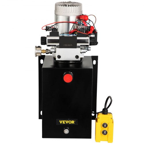 12V Hydraulic Power Unit DoubleActing Electric Hydraulic Pump With Brass Pressure Gauge For Dump Tr 9